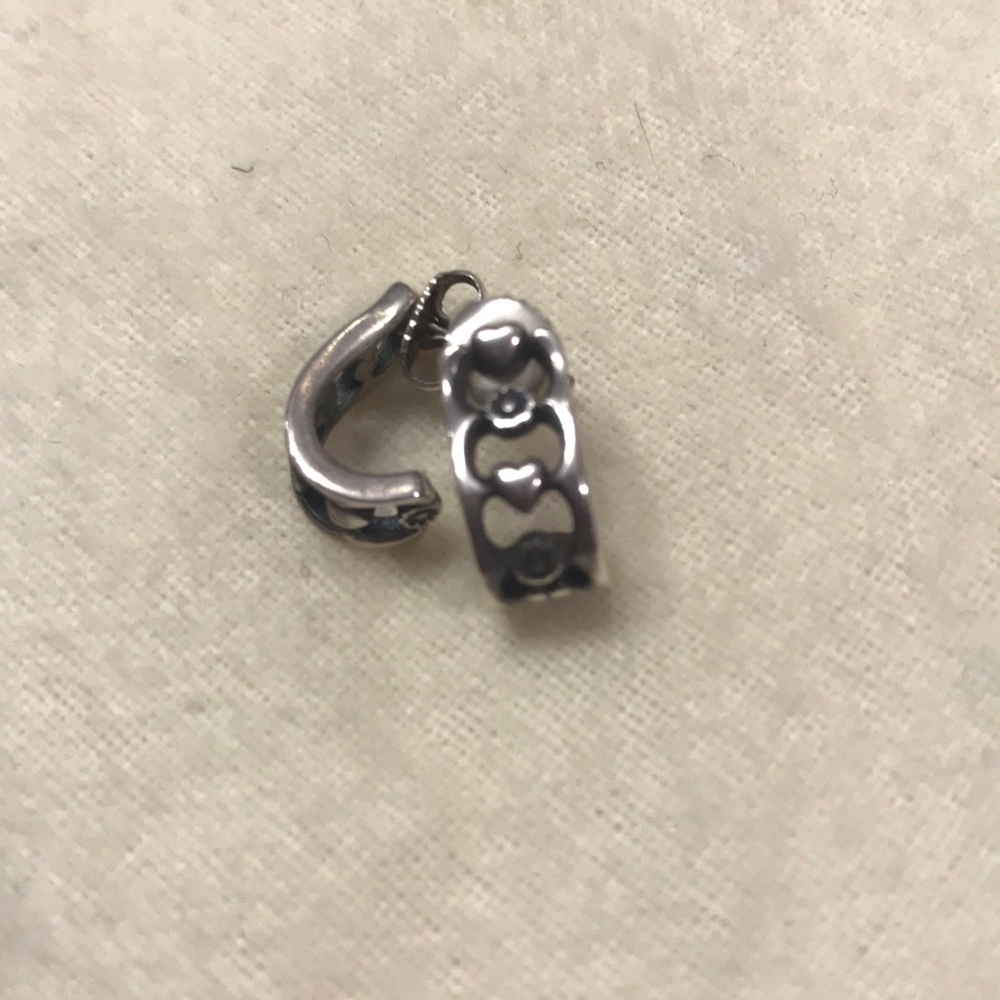 James Avery heart and flower earrings